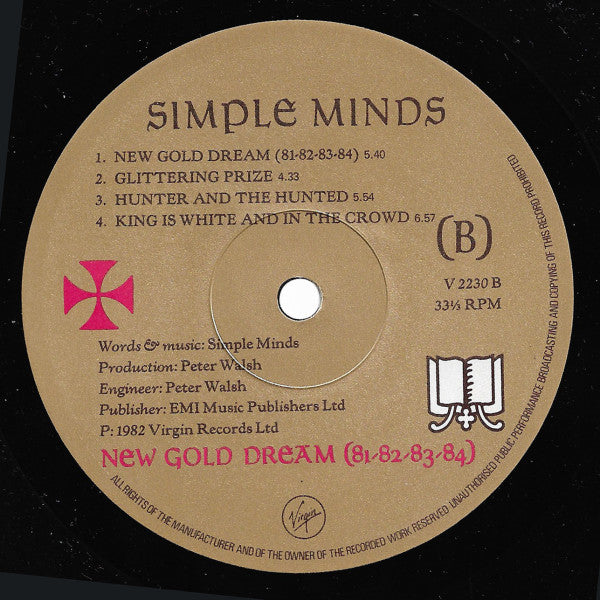 Simple Minds : New Gold Dream (81-82-83-84) (LP, Album, EMI)