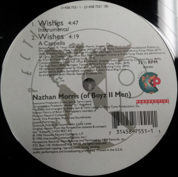 Nathan Morris : Wishes (12")