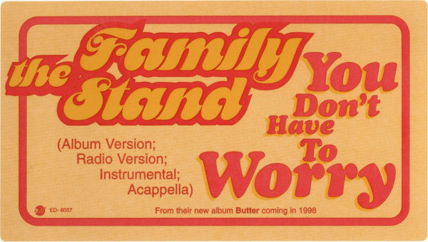 The Family Stand : You Don't Have To Worry (12", Promo)