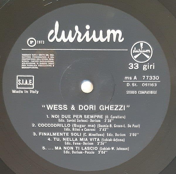 Wess & Dory Ghezzi* : Bianco E Nero - Wess & Dory Ghezzi (LP, Gat)