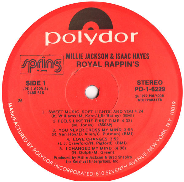 Millie Jackson & Isaac Hayes : Royal Rappin's (LP, Album)