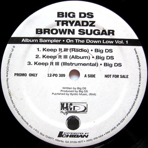 Various : On The Down Low Vol. 1 (12", Promo, Smplr)