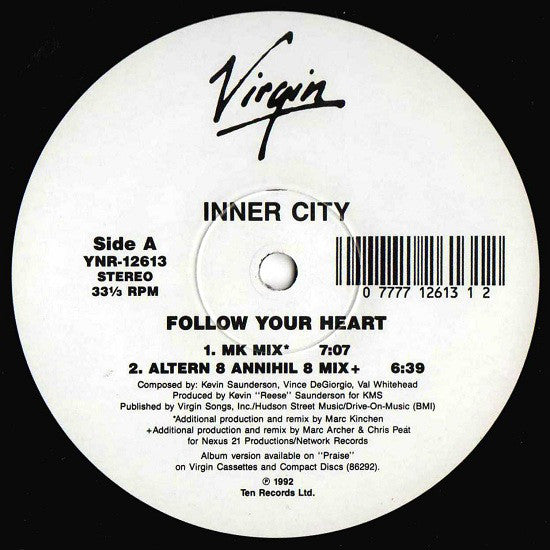 Inner City : Follow Your Heart (12")