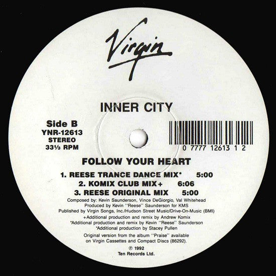 Inner City : Follow Your Heart (12")