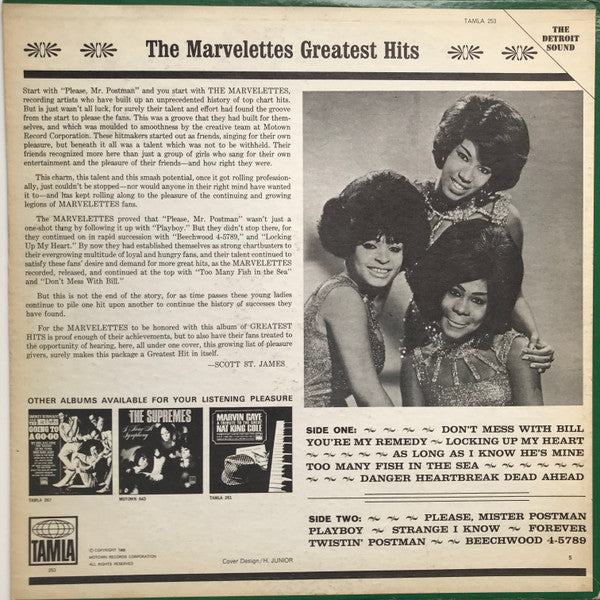 The Marvelettes : Greatest Hits (LP, Comp, Hol)