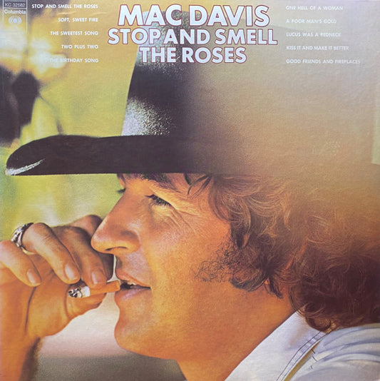 Mac Davis : Stop And Smell The Roses (LP, Album, Ter)