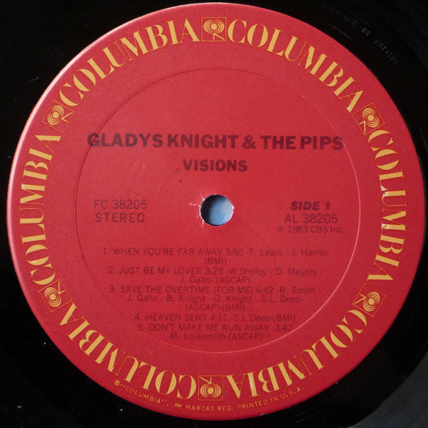 Gladys Knight And The Pips : Visions (LP, Album, Car)