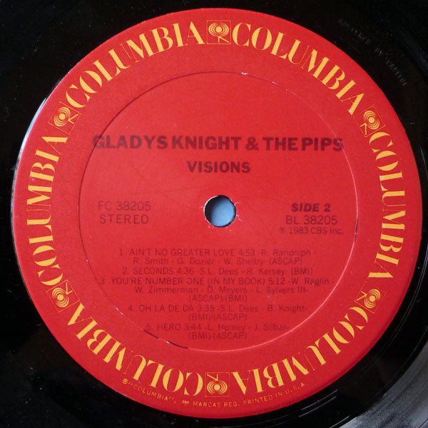 Gladys Knight And The Pips : Visions (LP, Album, Car)