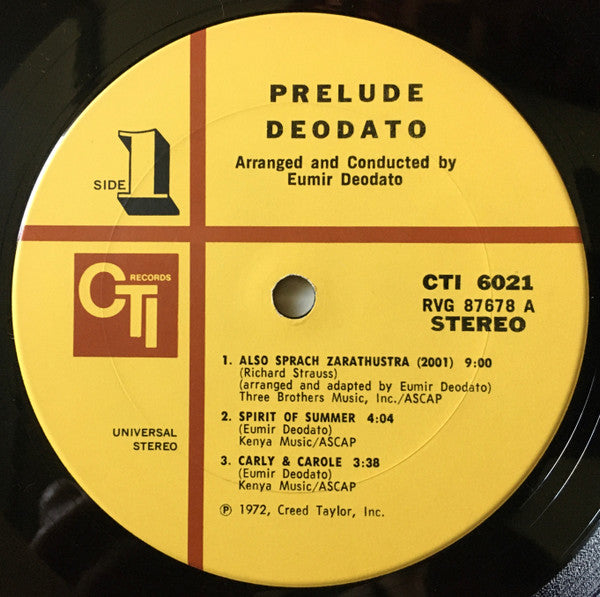 Deodato* : Prelude (LP, Album, Gat)
