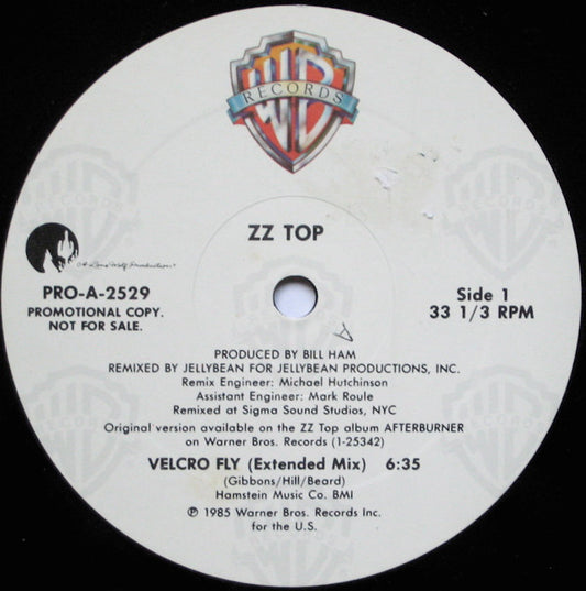 ZZ Top : Velcro Fly (12", Promo)