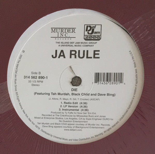 Ja Rule : Between Me And You (12")