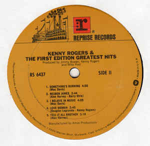 Kenny Rogers & The First Edition : Greatest Hits (LP, Comp, Club, RE)