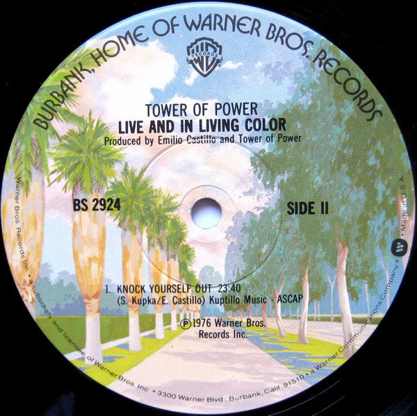 Tower Of Power : Live And In Living Color (LP, Album, Win)