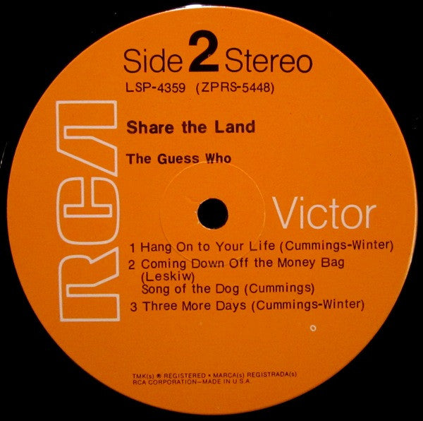 Buy The Guess Who : Share The Land (LP, Album, Ind) Online for a