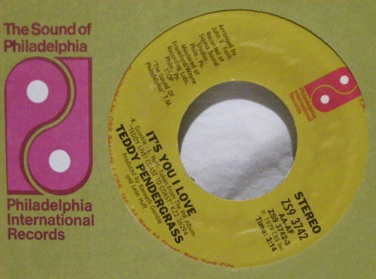 Teddy Pendergrass : It's You I Love / Where Did All The Lovin' Go (7", Styrene)