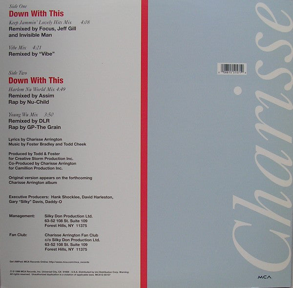 Charisse Arrington : Down With This (12")