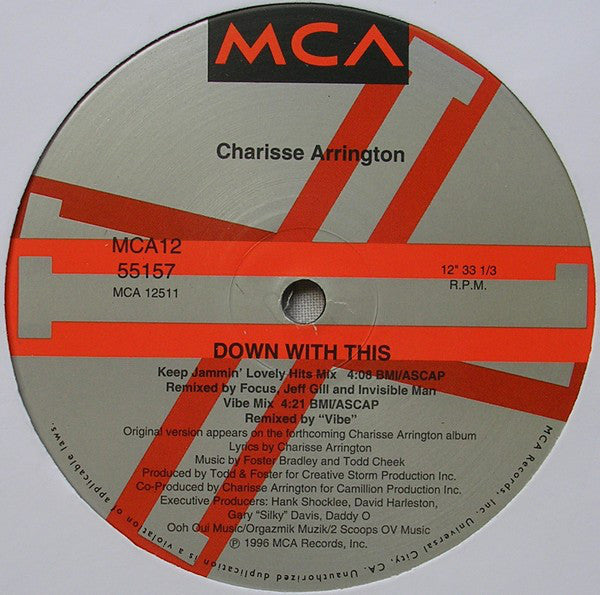 Charisse Arrington : Down With This (12")