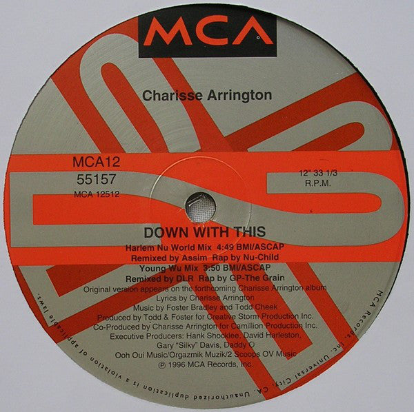 Charisse Arrington : Down With This (12")