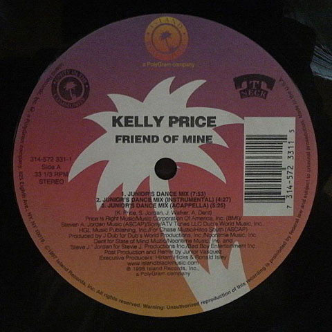 Kelly Price : Friend Of Mine (12")