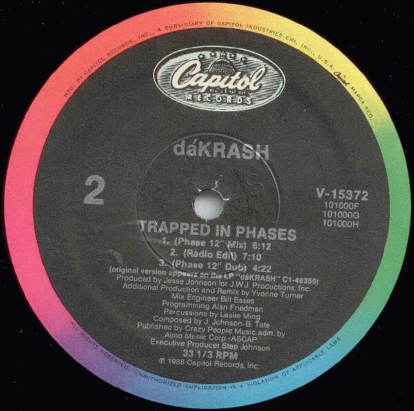 dáKRASH : Trapped In Phases (12")