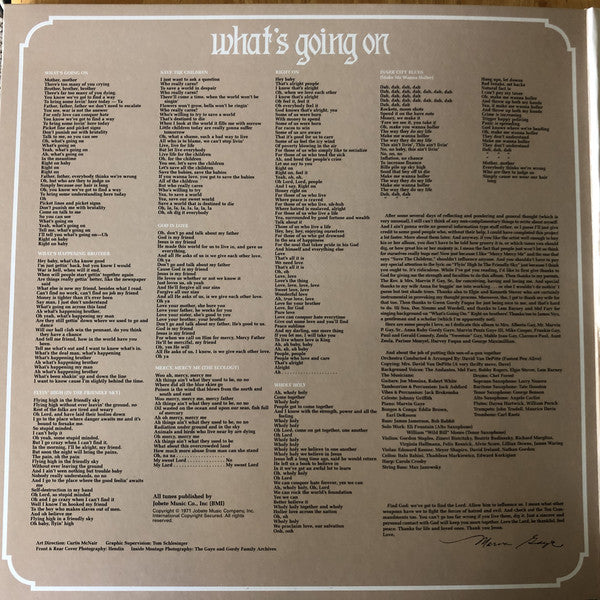 Marvin Gaye : What's Going On (LP, Album, RE, Gat)