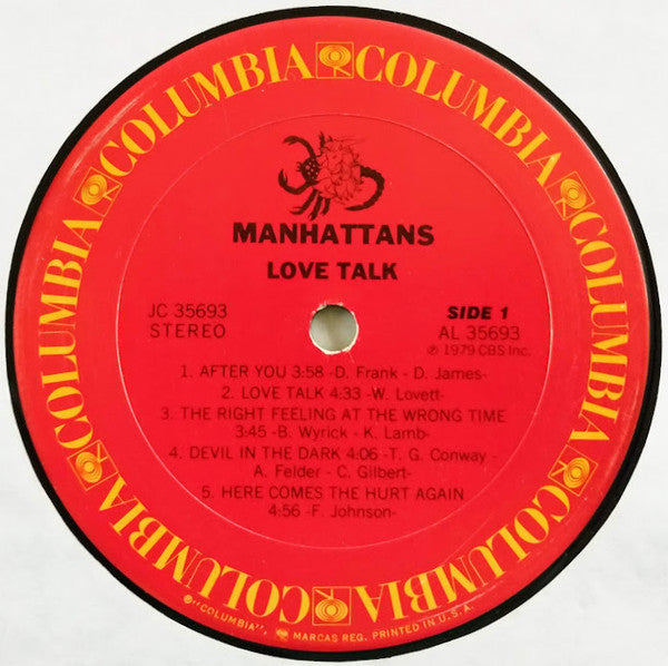 Manhattans : Love Talk (LP, Album)