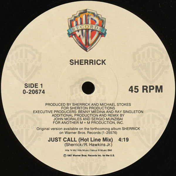 Sherrick : Just Call (12", Maxi)