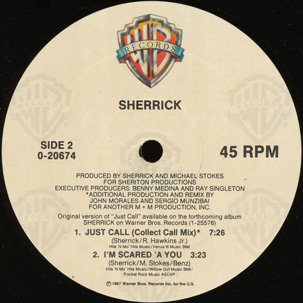 Sherrick : Just Call (12", Maxi)