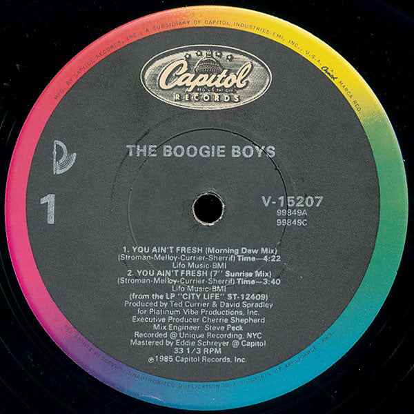 Boogie Boys : You Ain't Fresh (12")