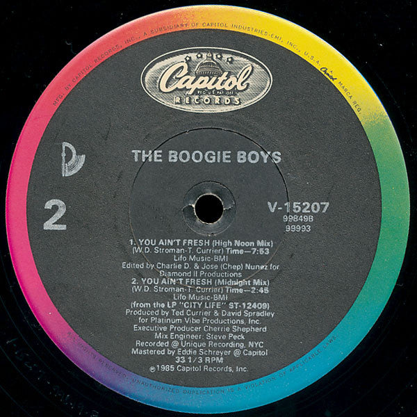 Boogie Boys : You Ain't Fresh (12")