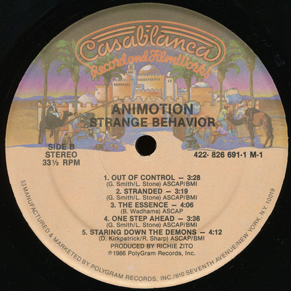 Animotion : Strange Behavior (LP, Album)