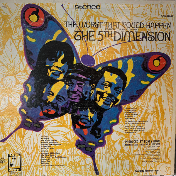 The Fifth Dimension : The Worst That Could Happen (Formerly "The Magic Garden") (LP, Album, RE, Res)