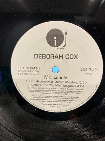 Deborah Cox : Mr. Lonely (12", Single)