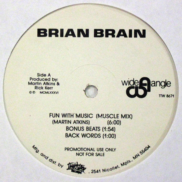 Brian Brain : Fun With Music (12", Promo)