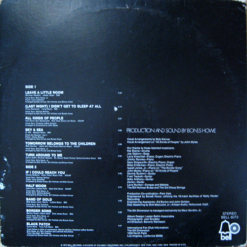 The Fifth Dimension : Individually & Collectively (LP, Album, Phi)