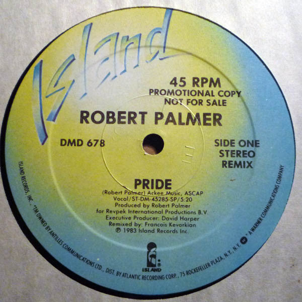 Robert Palmer : Pride (12", Single, Promo)