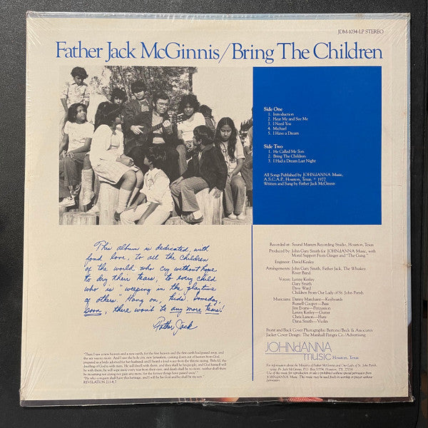 Father Jack McGinnis : Bring The Children (LP)
