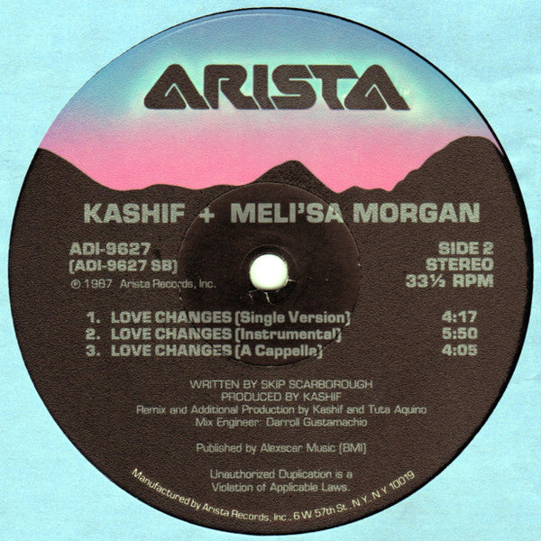 Kashif & Meli'sa Morgan : Love Changes (12")