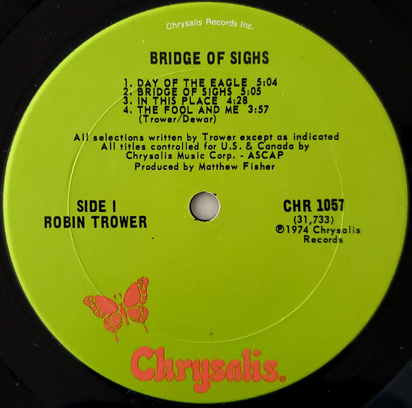 Robin Trower : Bridge Of Sighs (LP, Album, Ter)