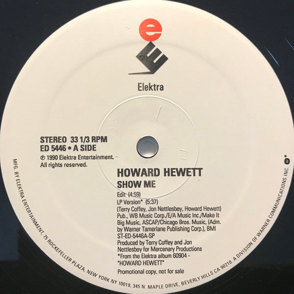 Howard Hewett : Show Me (12", Promo)