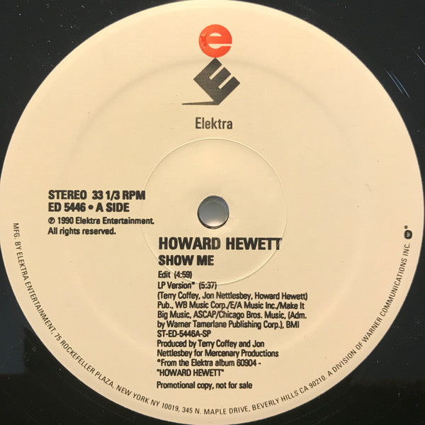 Howard Hewett : Show Me (12", Promo)