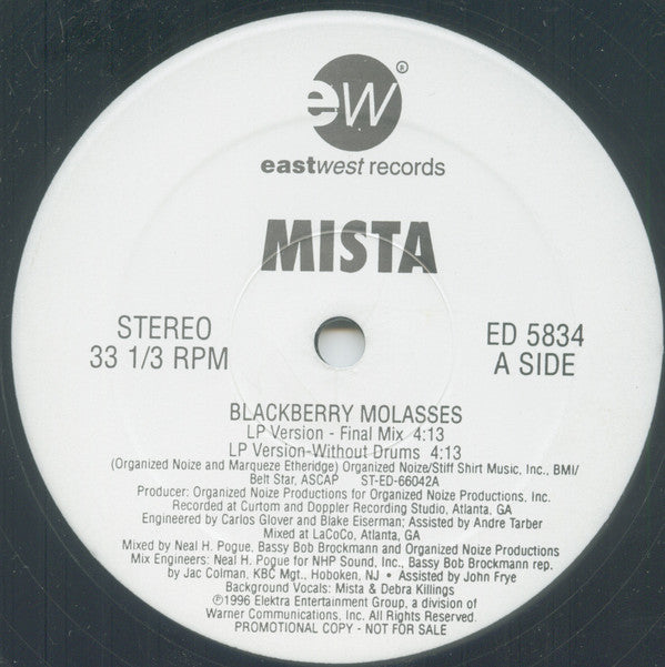 Mista : Blackberry Molasses (12", Promo)