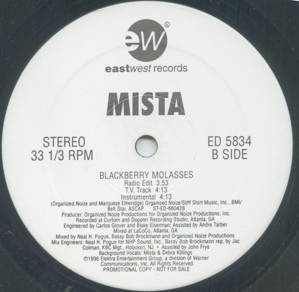 Mista : Blackberry Molasses (12", Promo)