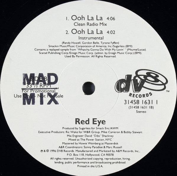 Red Eye (26) : Ooh La La (12", Promo)