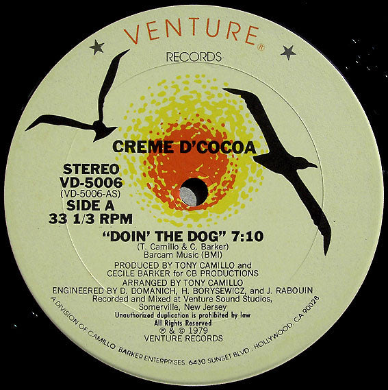 Creme D'Cocoa : Doin' The Dog (12")