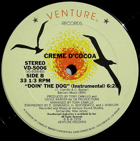 Creme D'Cocoa : Doin' The Dog (12")