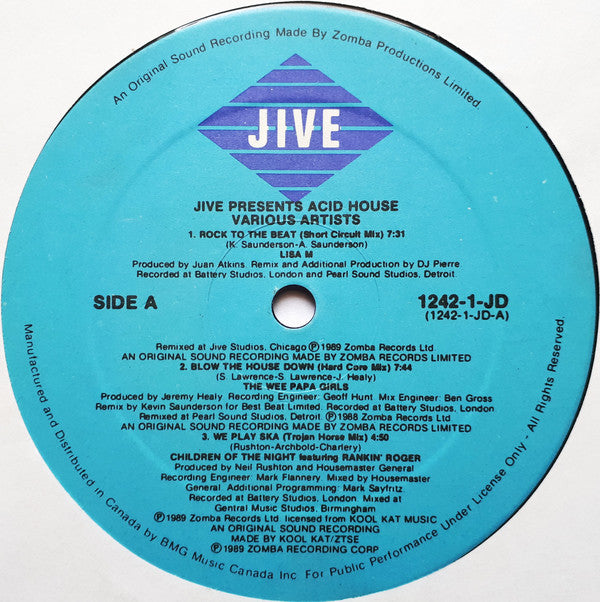 Various : Jive Presents Acid House (LP, Comp)