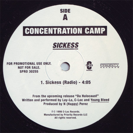 Concentration Camp (3) : Sickess (12", Promo)