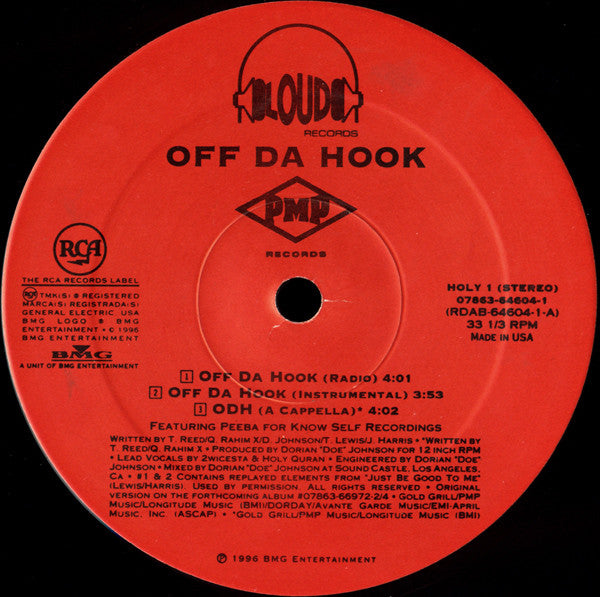 Off Da Hook : Off Da Hook (12")