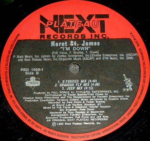 Noret St. James : I'm Down (12", Promo)